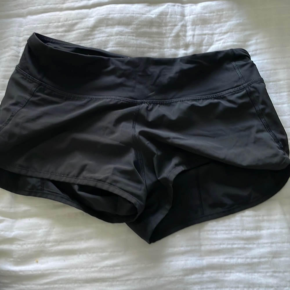lululemon speed up shorts black